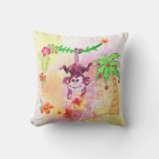 Coussin Sion the Monkey Wall Horloge (Recto)