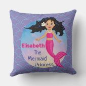 Coussin Sirène Magique Sous La Mer Anniversaire (Verso)