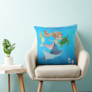 Coussin Sirène personnalisée