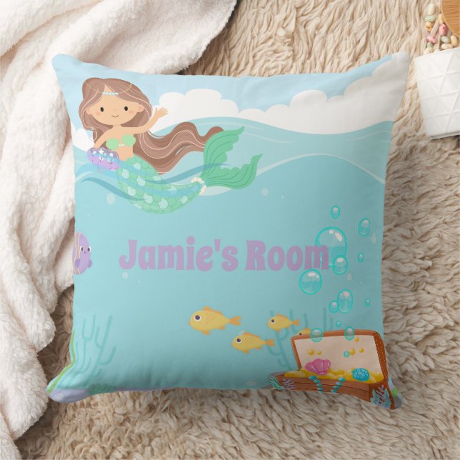 Coussin Sirène personnalisée (Couverture)