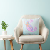 Coussin Sirène sous la mer Anniversaire Fille Age bleu (Chaise)