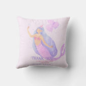 Coussin Sirène sous l'âge d'anniversaire de la mer (Verso)