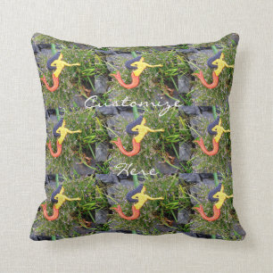 Coussin sirènes rouge-coupées la queue de sirena