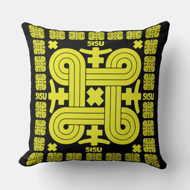 Coussin Sisu L'Esprit Finlandais (Recto)