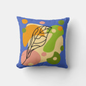 Coussin Sites abstraits intéressants avec feuilles (Recto)