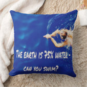 Coussin Siwmming équipe de natation Amour à la piscine (Couverture)