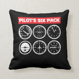 Coussin Six aviations d'instruments de vol du paquet du