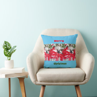 Coussin Six Darling Pandas à Noël