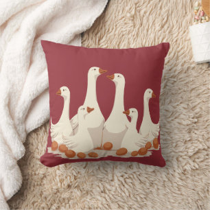 Coussin Six Oies A-Laying Coupé Style Crayon 2