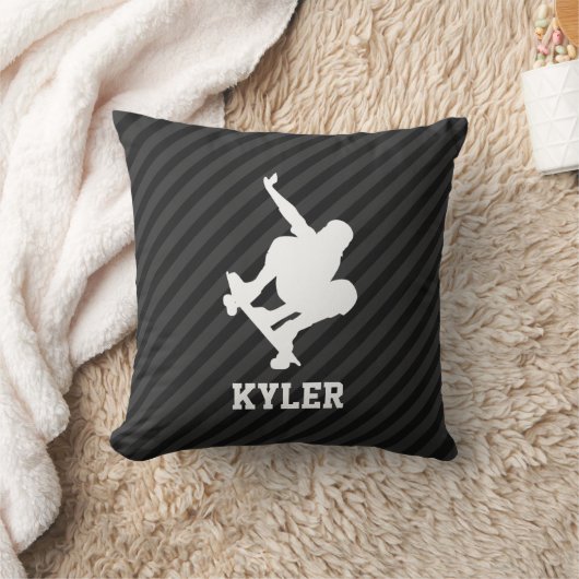 Coussin Skateboard ; Gris noir et gris foncé (Couverture)