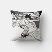 Coussin Skateboard Moves - Young Skateboarder (Recto)
