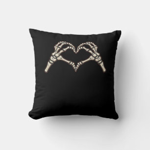 Coussin Skeleton conception de coeur main