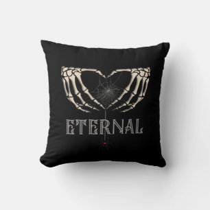 Coussin Skeleton Hands Heart Classic