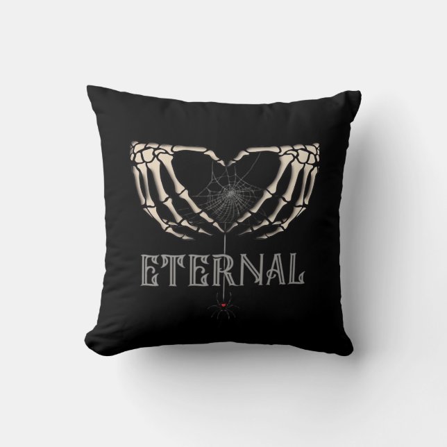 Coussin Skeleton Hands Heart Classic (Recto)