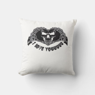 Coussin Skeleton Hands Skull, Halloween Design Pour Backgr