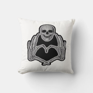 Coussin Skeleton Heart Hands Classic