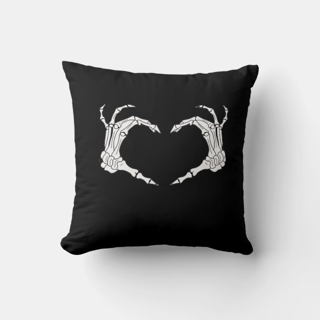 Coussin Skeleton Heart Hands Classic (Recto)