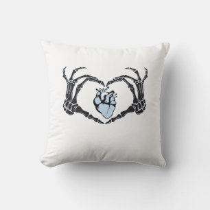 Coussin Skeleton Heart Mains Design Classique Pour Hallowe