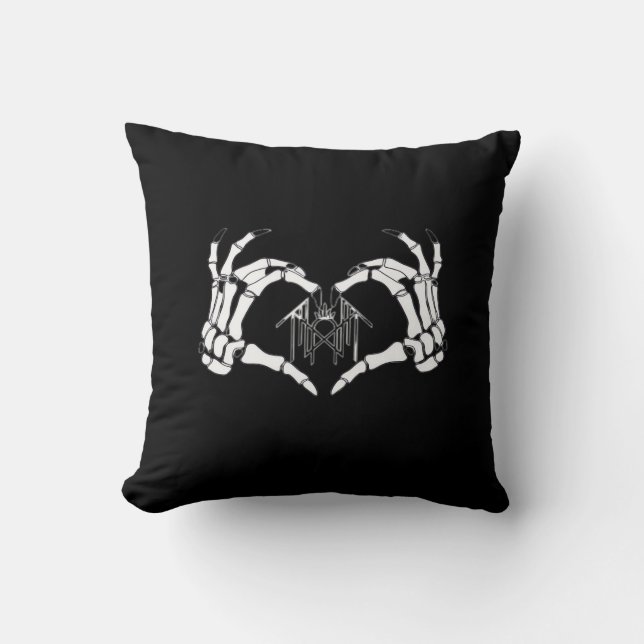 Coussin Skeletons Token Heart Hands (Recto)