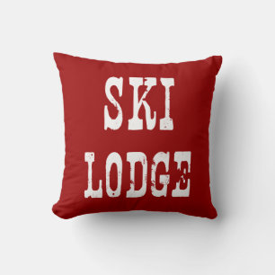 Coussin Ski Lodge Red