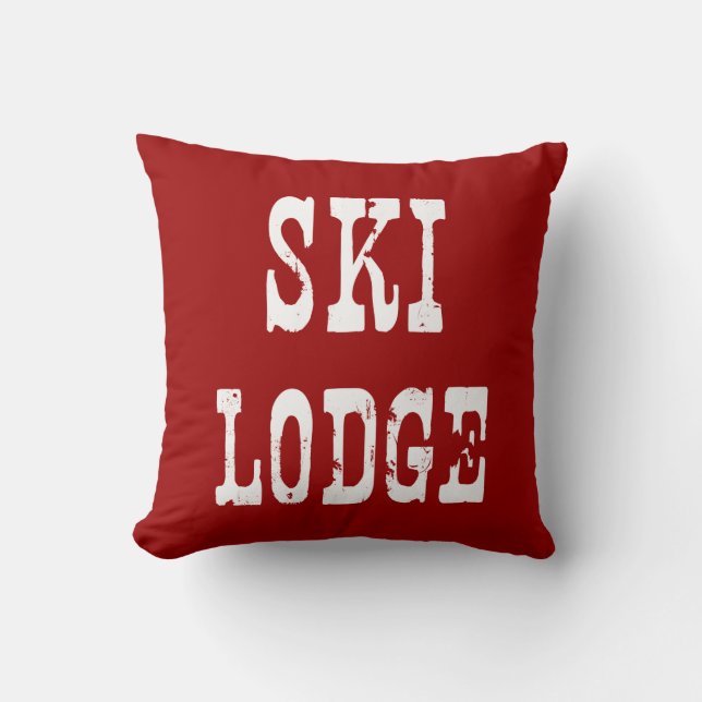 Coussin Ski Lodge Red (Recto)