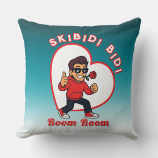 Coussin Skibidi Bidi Boom Boom Valentine Meme - Cartoon