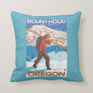 Coussin Skis de transport de neige de skieur - capot de
