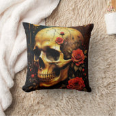 Coussin Skull and Roses (Couverture)
