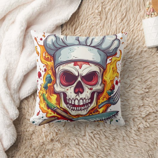 Coussin Skull Chef Kitchen Master (Couverture)