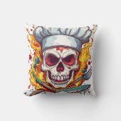 Coussin Skull Chef Kitchen Master (Recto)