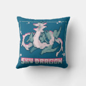 Coussin Sky Dragon, Pixel Art, pixel (Verso)