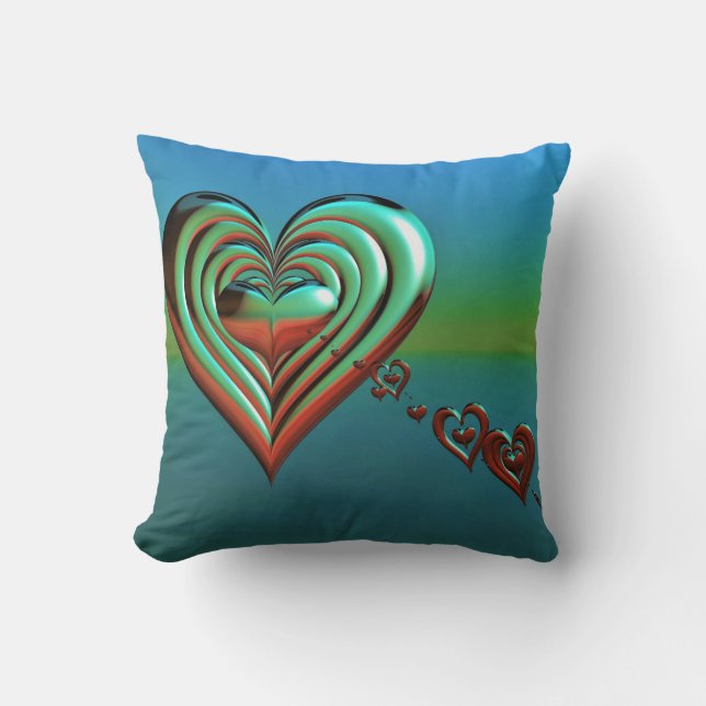 Coussin Sky High Hearts (Recto)