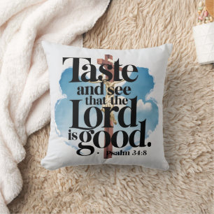 Coussin Sky illumine le message de foi,