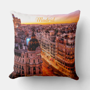 Coussin Skyline de Madrid Capitol City