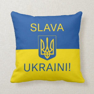 Coussin Slava Ukraine gloire Ukraine guerre symbole de pai