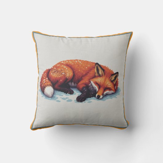 Coussin Sleeping Fox Throw Pillow (Verso)