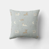 Coussin Sleepy Fawn Night Throw Pillow (Verso)