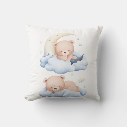 Coussin Sleepy Panda Duo Pillow – Cute Two Panda Bears Sle (Recto)