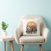 Coussin Sleepy Sloth Quote Vintage Cute Lazy Animal Shirt  (Chaise)