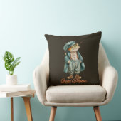 Coussin Sleepy Vintage Frog Throw Pillow (Chaise)