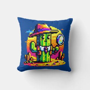 Coussin Sleuth du désert : 8 bits Cactus Detenture