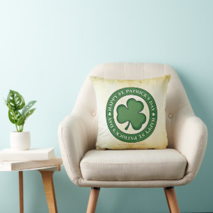 Coussin SlipperyJoe fête la Saint Patrick's Day Iris
