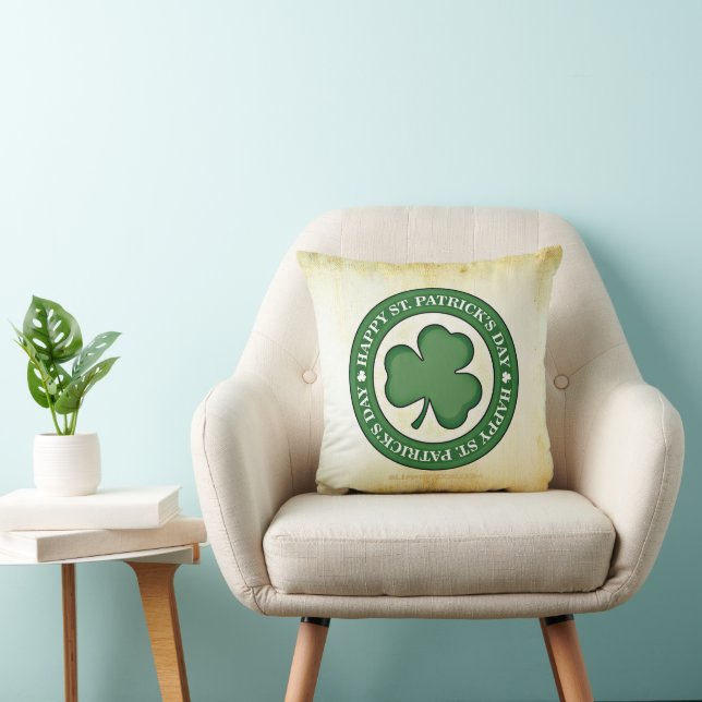 Coussin SlipperyJoe fête la Saint Patrick's Day Iris (Chaise)