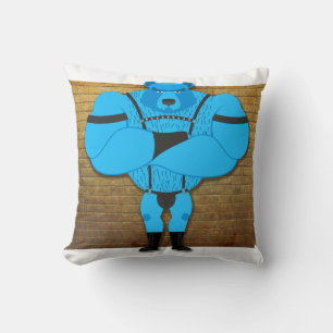 Coussin SlipperyJoe's gay muscle ours dessin animé thong l
