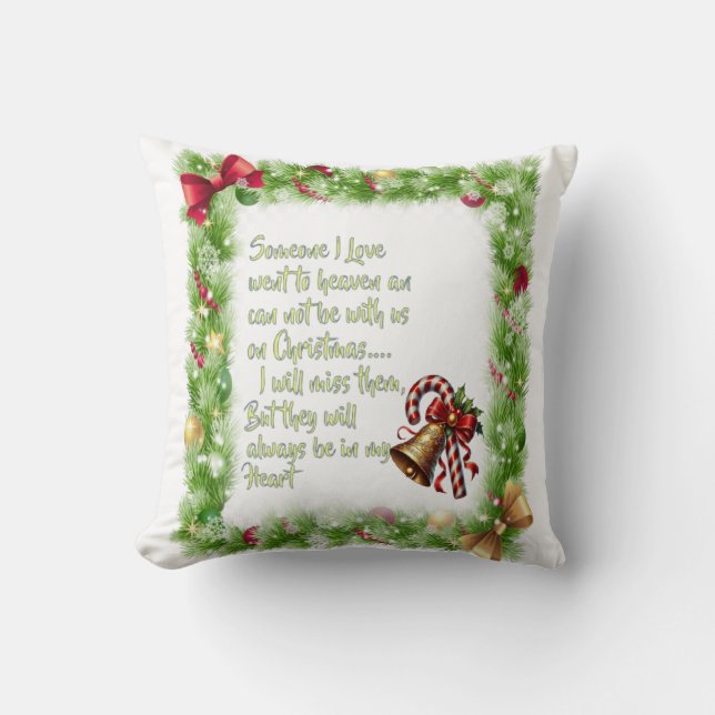 Coussin slogan de Noël (Recto)