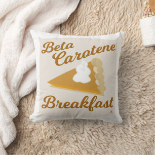 Coussin Slogan d'humour de petit déjeuner de Thanksgiving