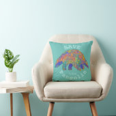 Coussin slogan pour les droits des animaux de Pangolin (Chaise)