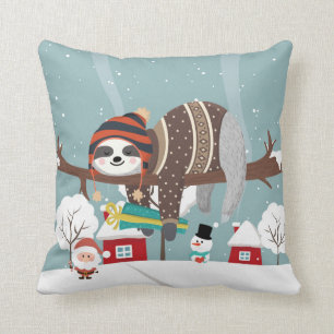 Coussin Sloth de Noël