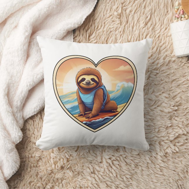 Coussin Sloth Surfing (Couverture)