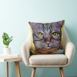 Coussin Smart Cat Lire un livre